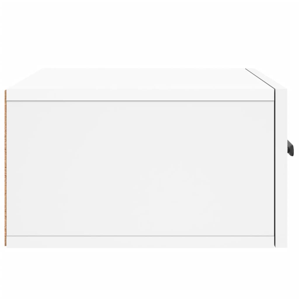 vidaXL Κομοδίνο Επιτοίχιο Λευκά 35 x 35 x 20 εκ.
