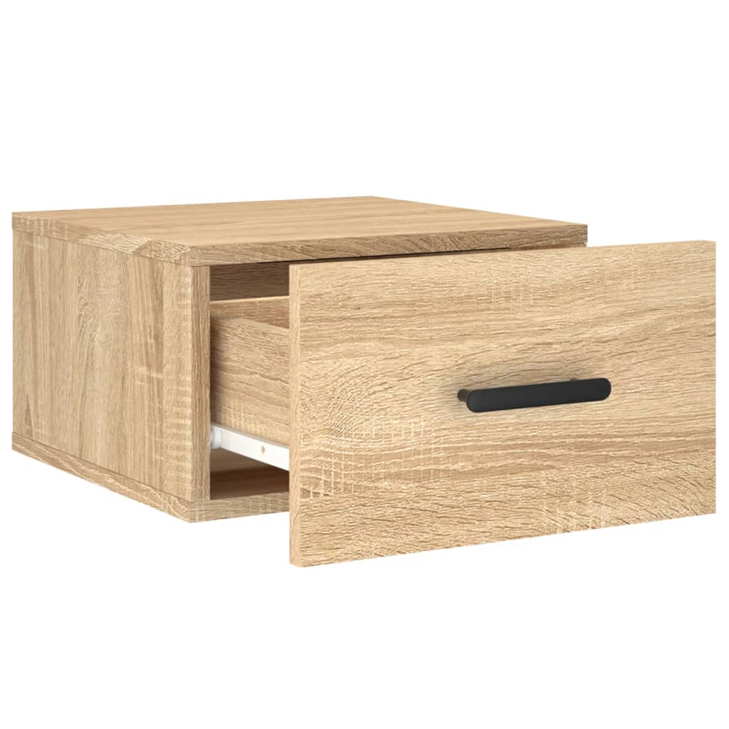 vidaXL Κομοδίνα Επιτοίχια Sonoma Δρυς 35 x 35 x 20 εκ.