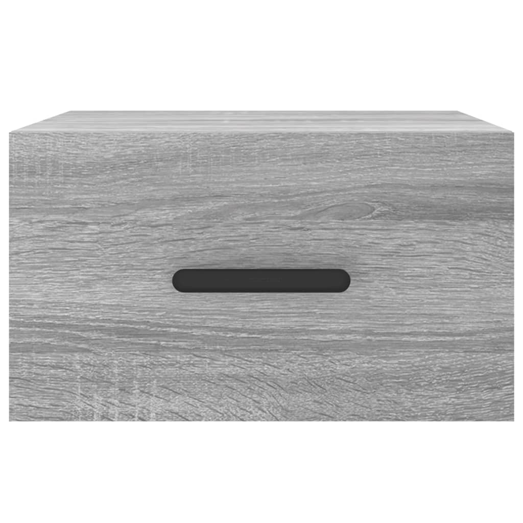 vidaXL Κομοδίνα Επιτοίχια Γκρι Sonoma 35 x 35 x 20 εκ.