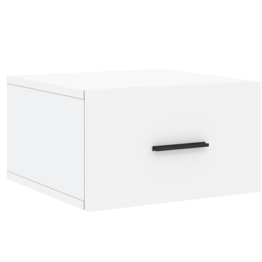 vidaXL Κομοδίνο Επιτοίχιο Λευκά 35 x 35 x 20 εκ.