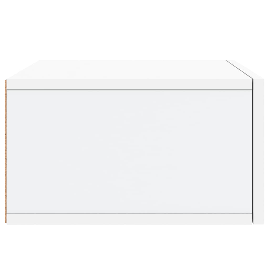 vidaXL Κομοδίνα Επιτοίχια 2 τεμ. Λευκά 35x35x20 εκ.