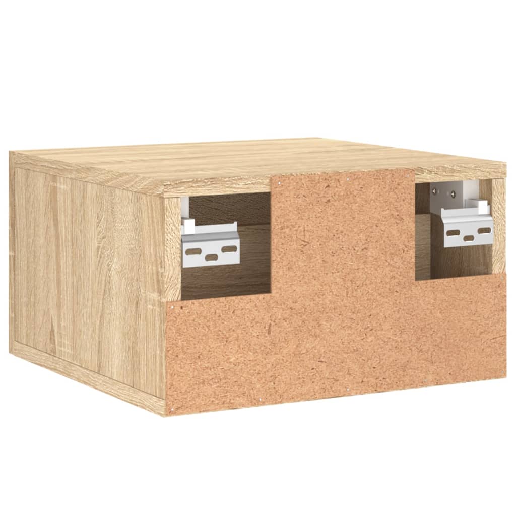 vidaXL Κομοδίνα Επιτοίχια Sonoma Δρυς 35 x 35 x 20 εκ.