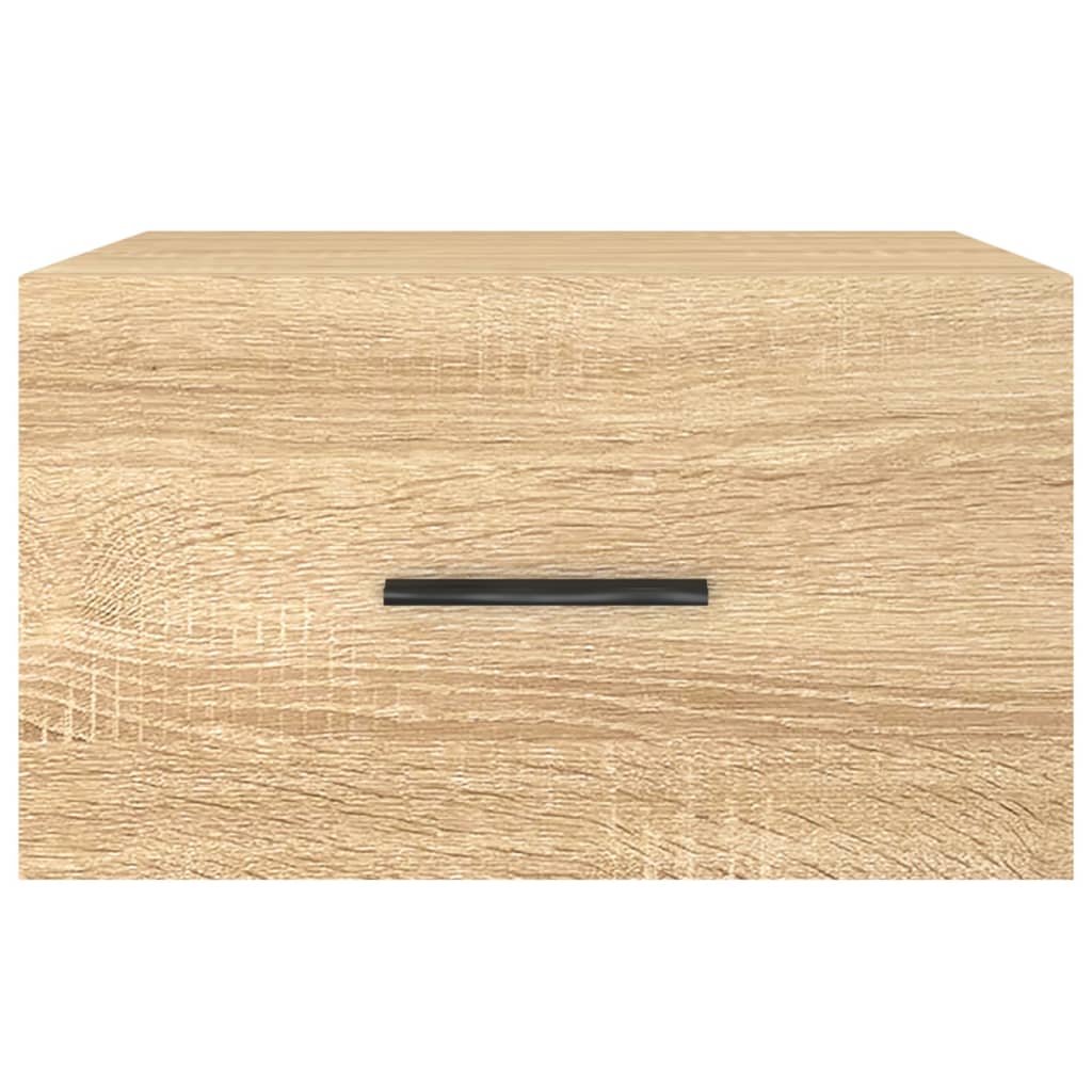 vidaXL Κομοδίνα Επιτοίχια 2 τεμ. Sonoma Δρυς 35 x 35 x 20 εκ.