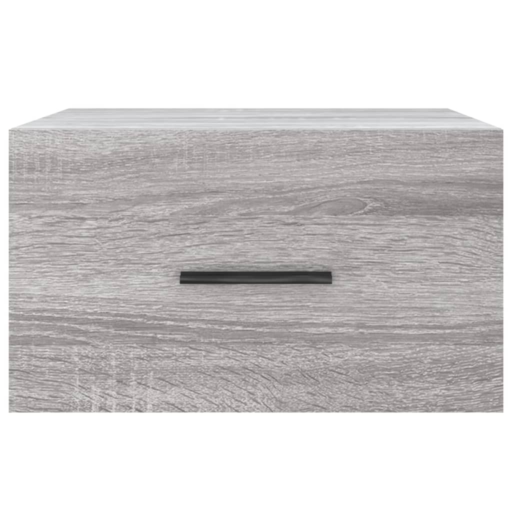 vidaXL Κομοδίνα Επιτοίχια Γκρι Sonoma 35 x 35 x 20 εκ.