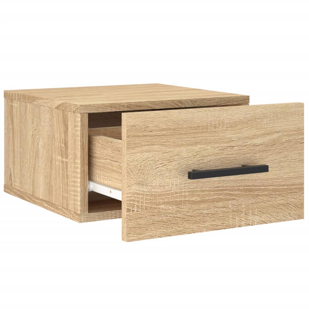 vidaXL Κομοδίνα Επιτοίχια Sonoma Δρυς 35 x 35 x 20 εκ.