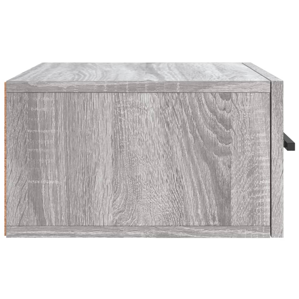 vidaXL Κομοδίνα Επιτοίχια Γκρι Sonoma 35 x 35 x 20 εκ.