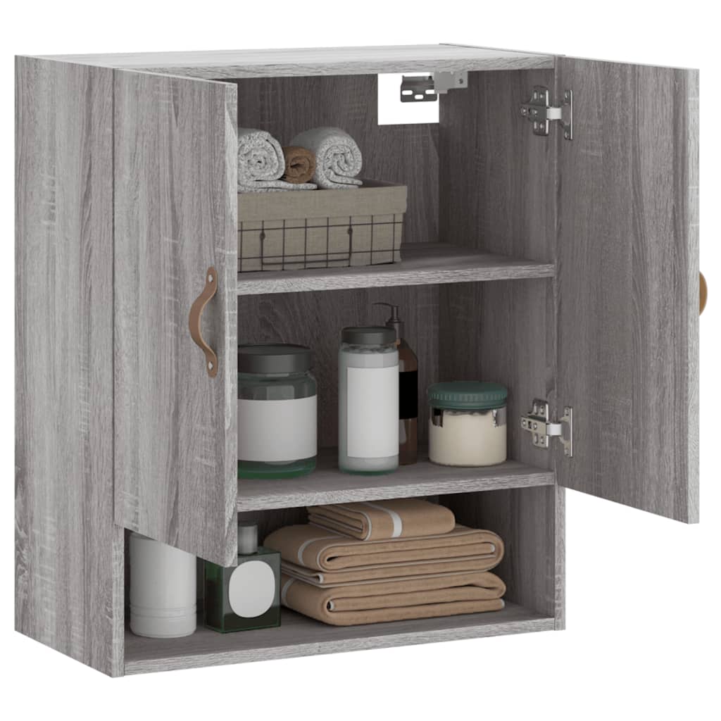vidaXL Ντουλάπι Τοίχου Γκρι Sonoma 60x31x70εκ. Επεξεργασμένο Ξύλο