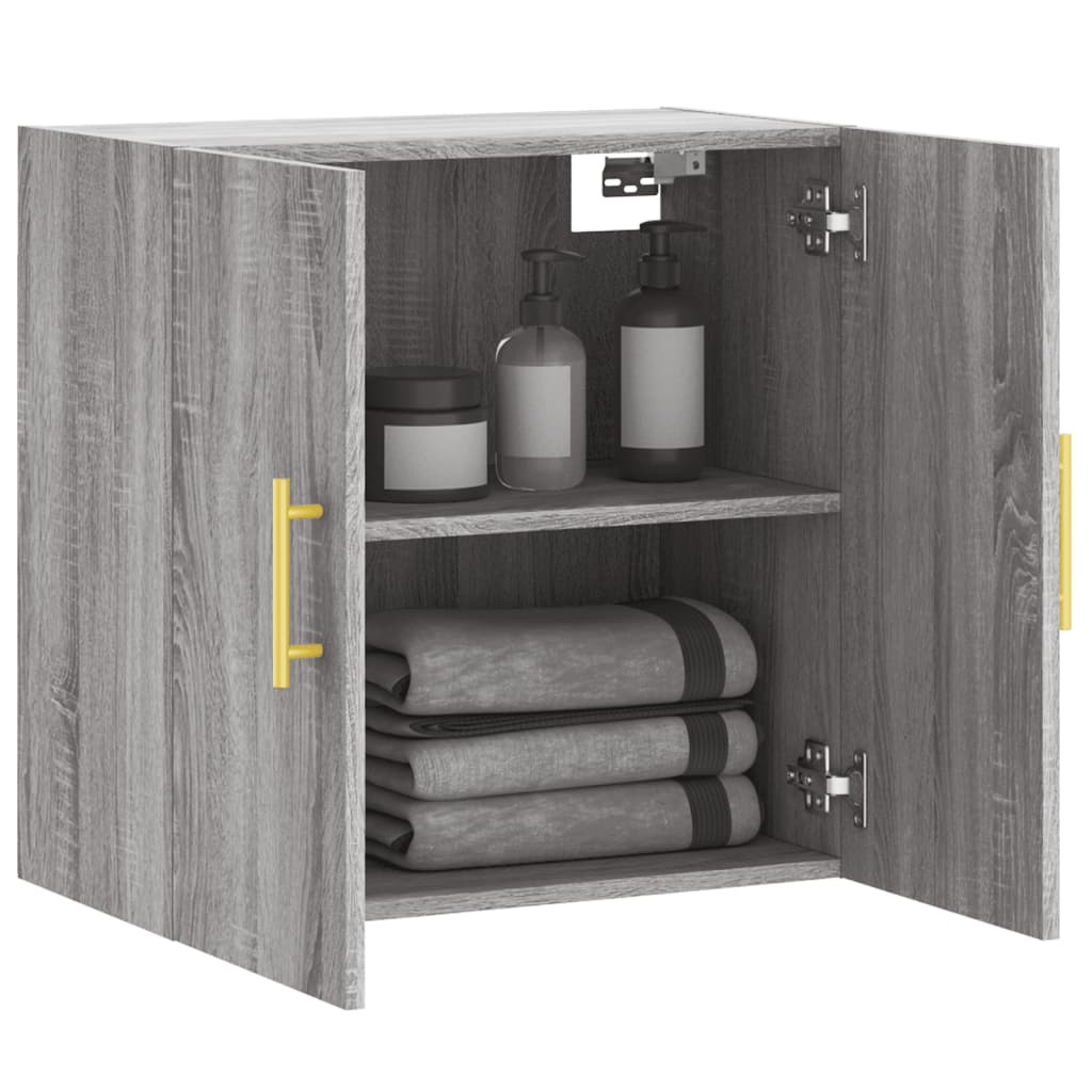vidaXL Ντουλάπι Τοίχου Γκρι Sonoma 60x31x60 εκ. από Επεξεργασμένο Ξύλο