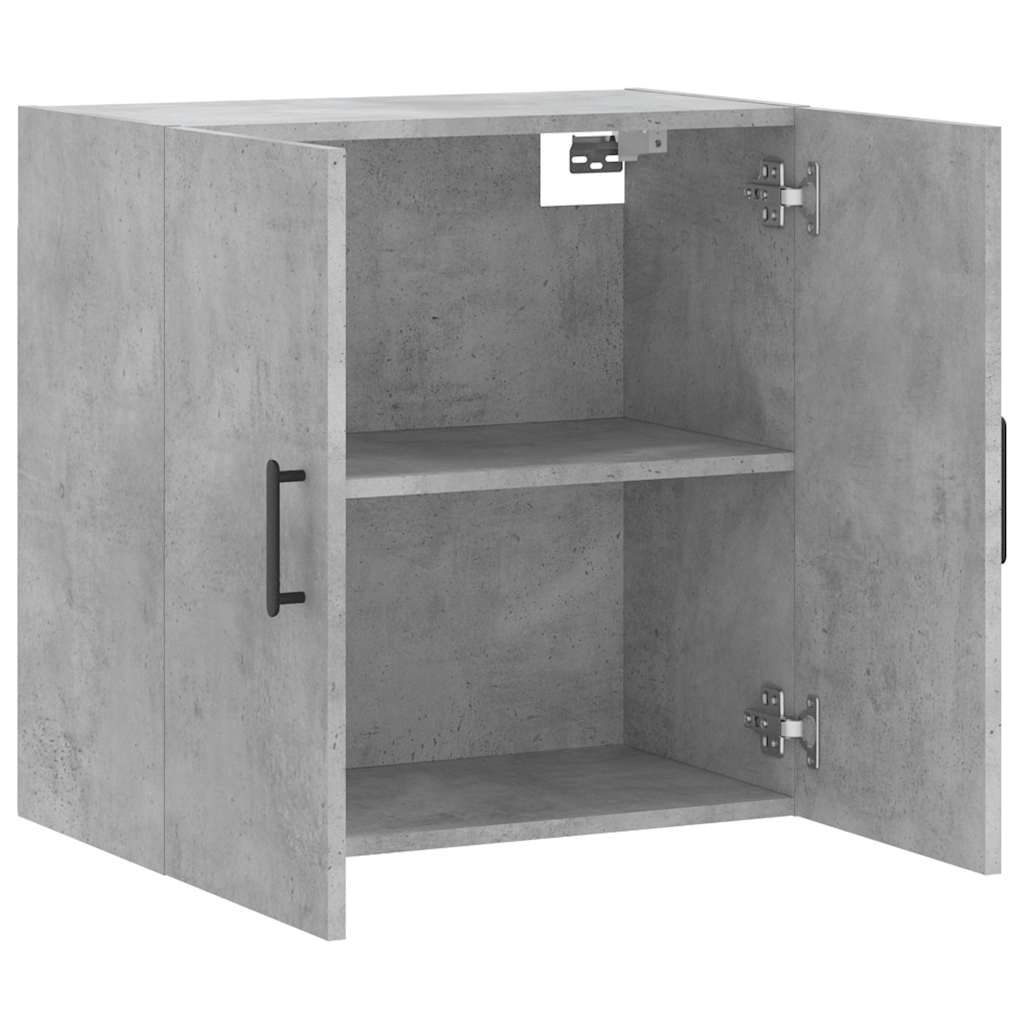 vidaXL Ντουλάπι Τοίχου Γκρι Σκυροδέματος 60x31x60 εκ. Επεξεργ. Ξύλο