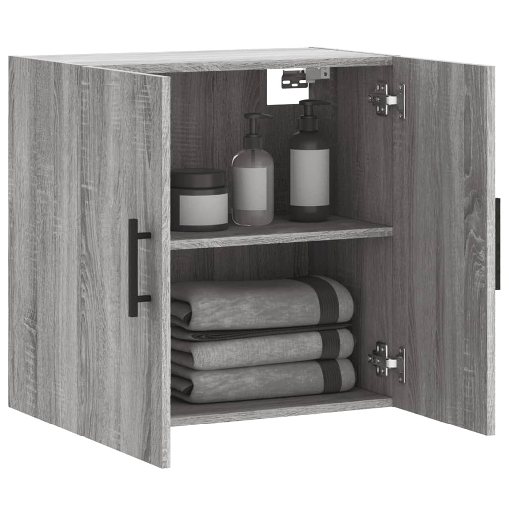 vidaXL Ντουλάπι Τοίχου Γκρι Sonoma 60x31x60 εκ. από Επεξεργασμένο Ξύλο