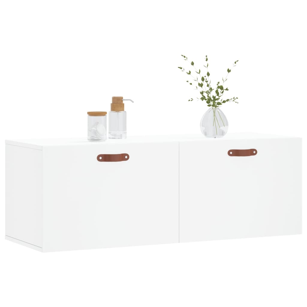 vidaXL Ντουλάπι Τοίχου Λευκό 100x36,5x35 εκ. από Επεξεργασμένο Ξύλο