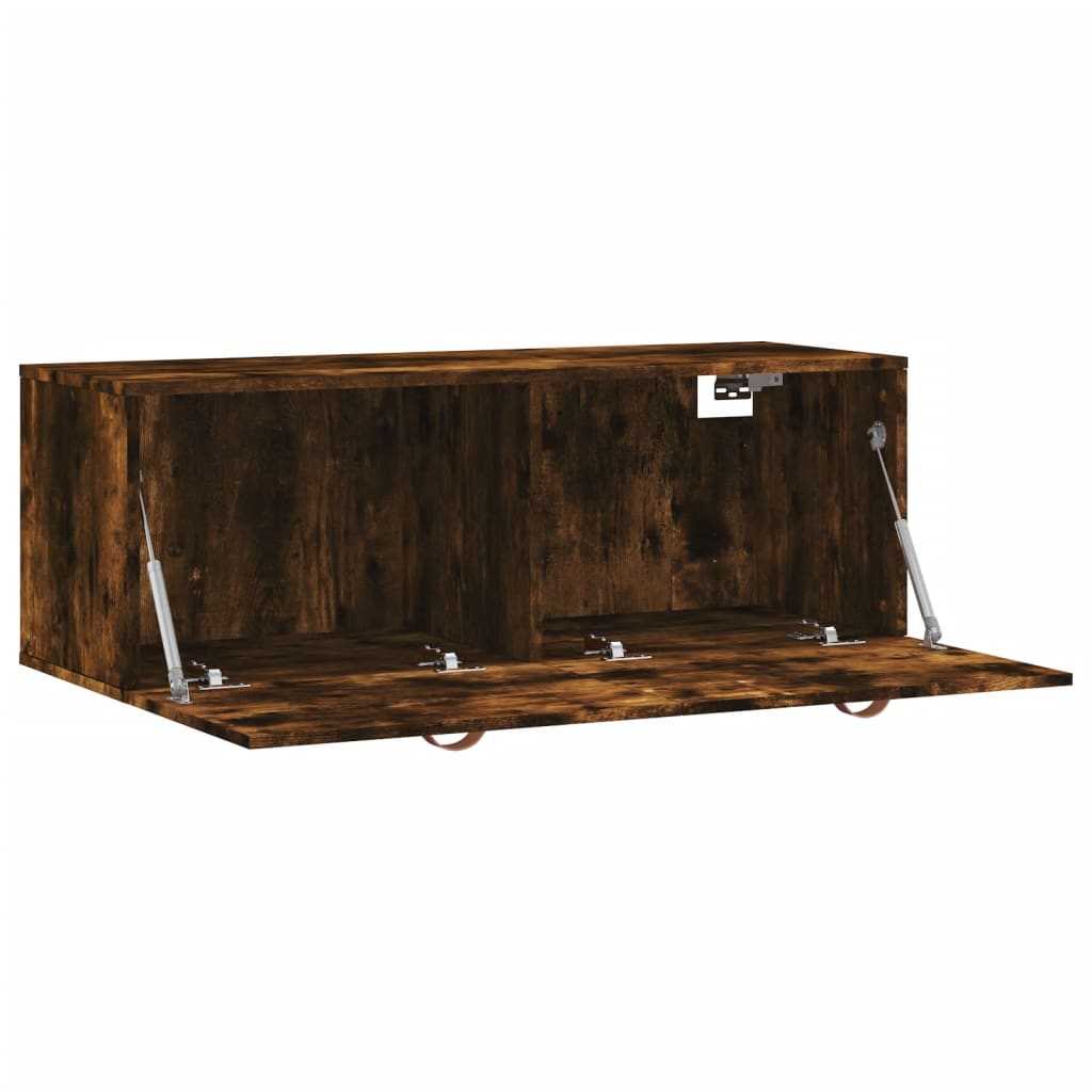 vidaXL Ντουλάπι Τοίχου Καπνιστή δρυς 100x36,5x35εκ. Επεξεργασμένο Ξύλο