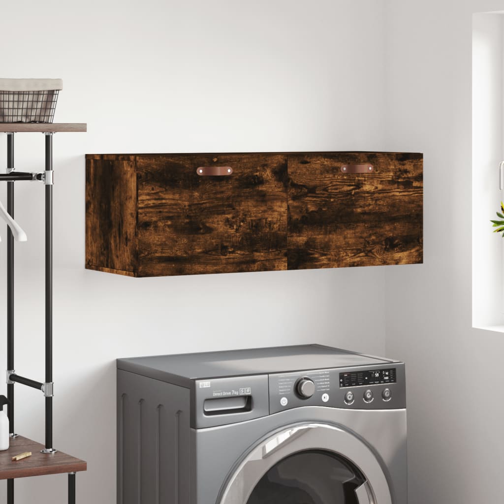 vidaXL Ντουλάπι Τοίχου Καπνιστή δρυς 100x36,5x35εκ. Επεξεργασμένο Ξύλο