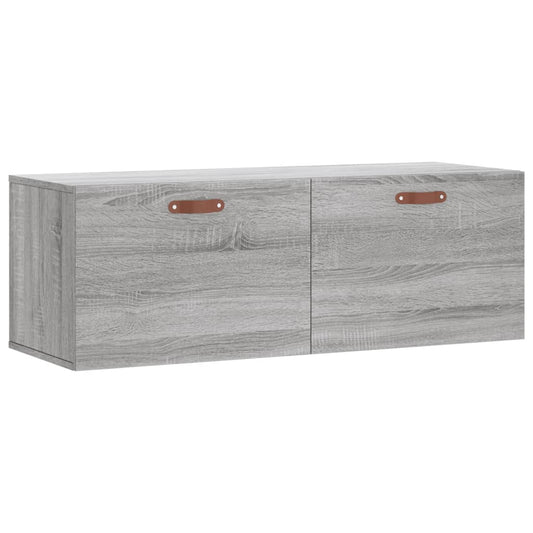 vidaXL Ντουλάπι Τοίχου Γκρι Sonoma 100x36,5x35 εκ. Επεξεργασμένο Ξύλο