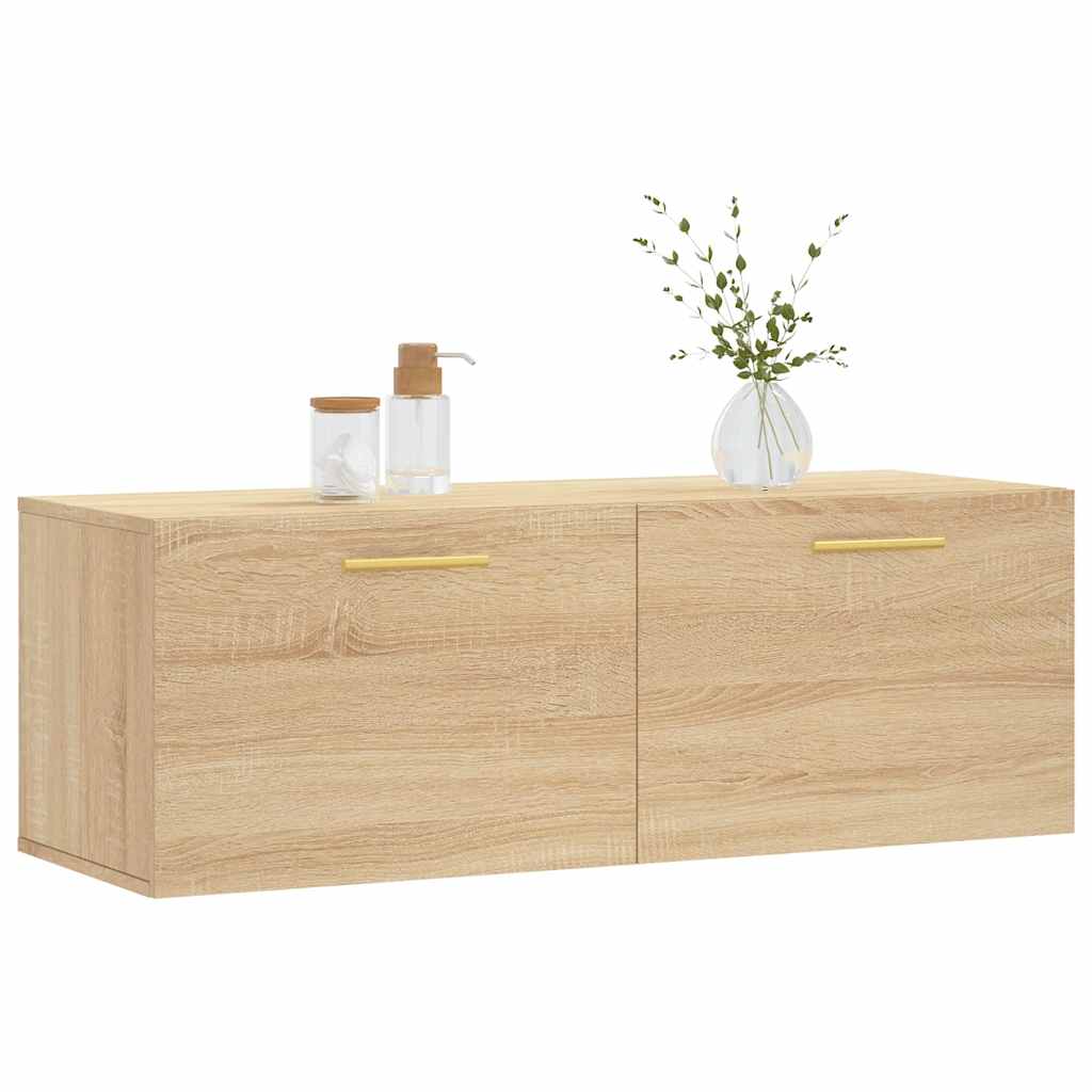 vidaXL Ντουλάπι Τοίχου Sonoma Δρυς 100 x 36,5 x 35 εκ. Επεξεργ. Ξύλο