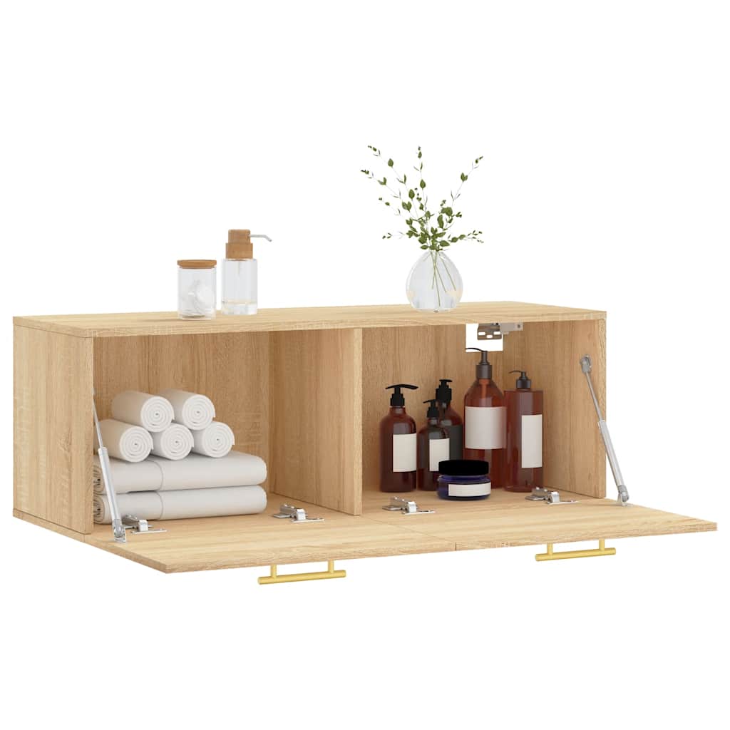 vidaXL Ντουλάπι Τοίχου Sonoma Δρυς 100 x 36,5 x 35 εκ. Επεξεργ. Ξύλο