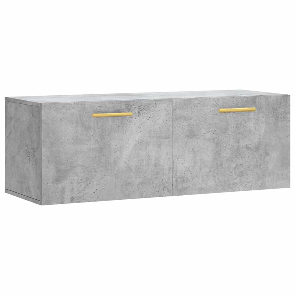 vidaXL Ντουλάπι Τοίχου Γκρι Σκυρ. 100x36,5x35 εκ. Επεξεργασμένο Ξύλο