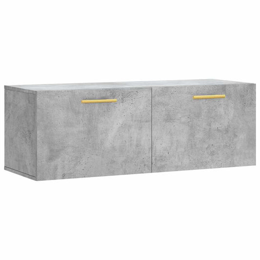 vidaXL Ντουλάπι Τοίχου Γκρι Σκυρ. 100x36,5x35 εκ. Επεξεργασμένο Ξύλο