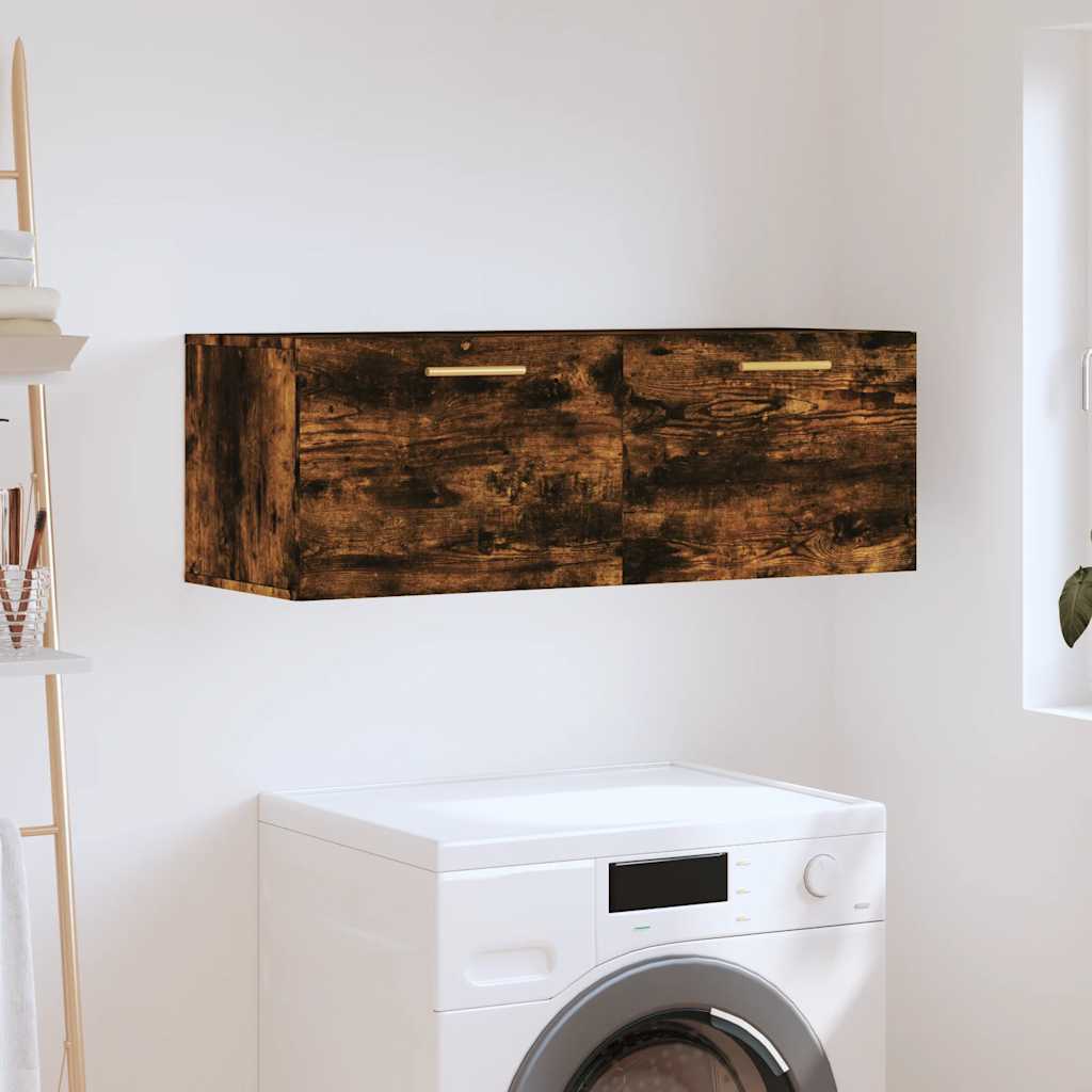 vidaXL Ντουλάπι Τοίχου Καπνιστή δρυς 100x36,5x35εκ. Επεξεργασμένο Ξύλο