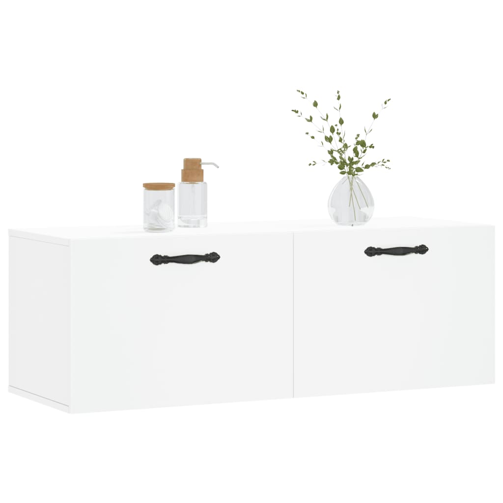 vidaXL Ντουλάπι Τοίχου Λευκό 100x36,5x35 εκ. από Επεξεργασμένο Ξύλο
