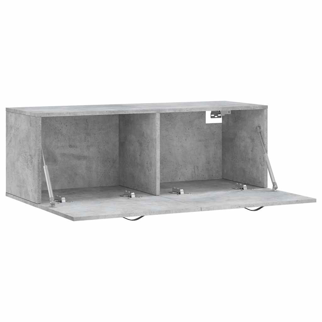 vidaXL Ντουλάπι Τοίχου Γκρι Σκυρ. 100x36,5x35 εκ. Επεξεργασμένο Ξύλο