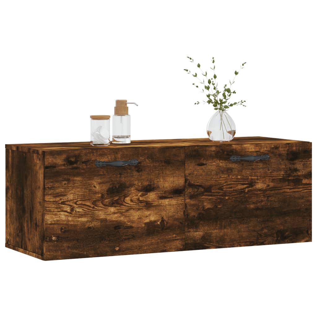 vidaXL Ντουλάπι Τοίχου Καπνιστή δρυς 100x36,5x35εκ. Επεξεργασμένο Ξύλο