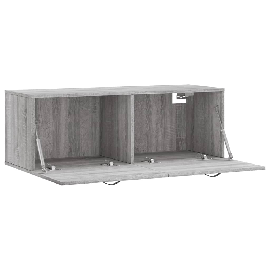 vidaXL Ντουλάπι Τοίχου Γκρι Sonoma 100x36,5x35 εκ. Επεξεργασμένο Ξύλο