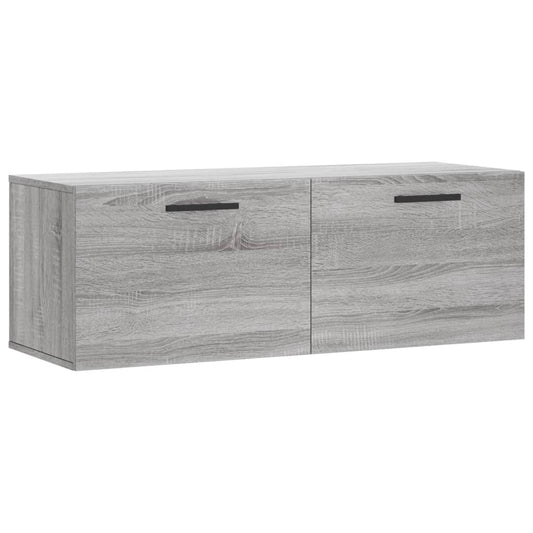 vidaXL Ντουλάπι Τοίχου Γκρι Sonoma 100x36,5x35 εκ. Επεξεργασμένο Ξύλο