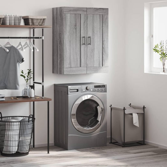 vidaXL Ντουλάπι Επιτοίχιο Γκρι Sonoma 69,5 x 34 x 90 εκ. Επεξεργ. Ξύλο