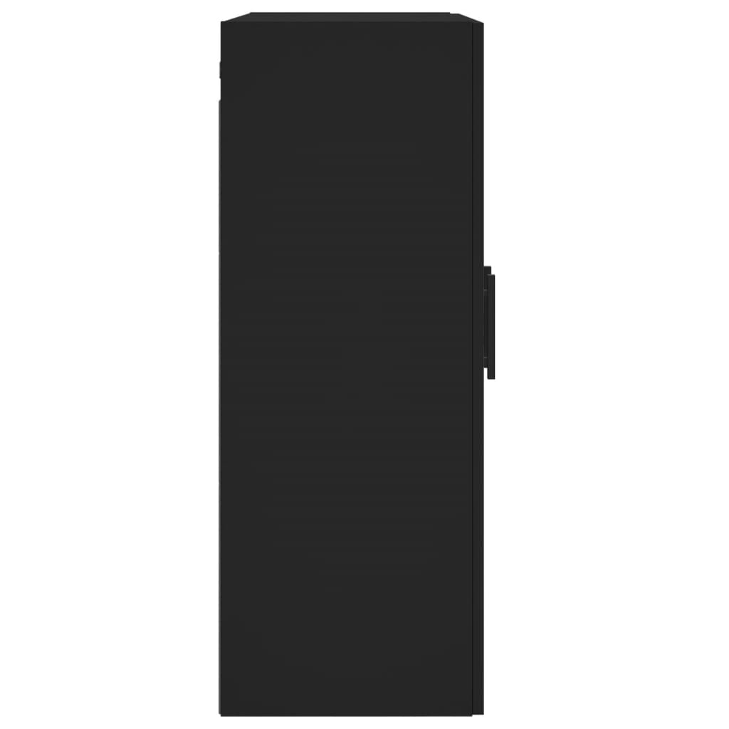 vidaXL Ντουλάπι Τοίχου Μαύρο 69,5 x 34 x 90 εκ. από Επεξεργασμένο Ξύλο