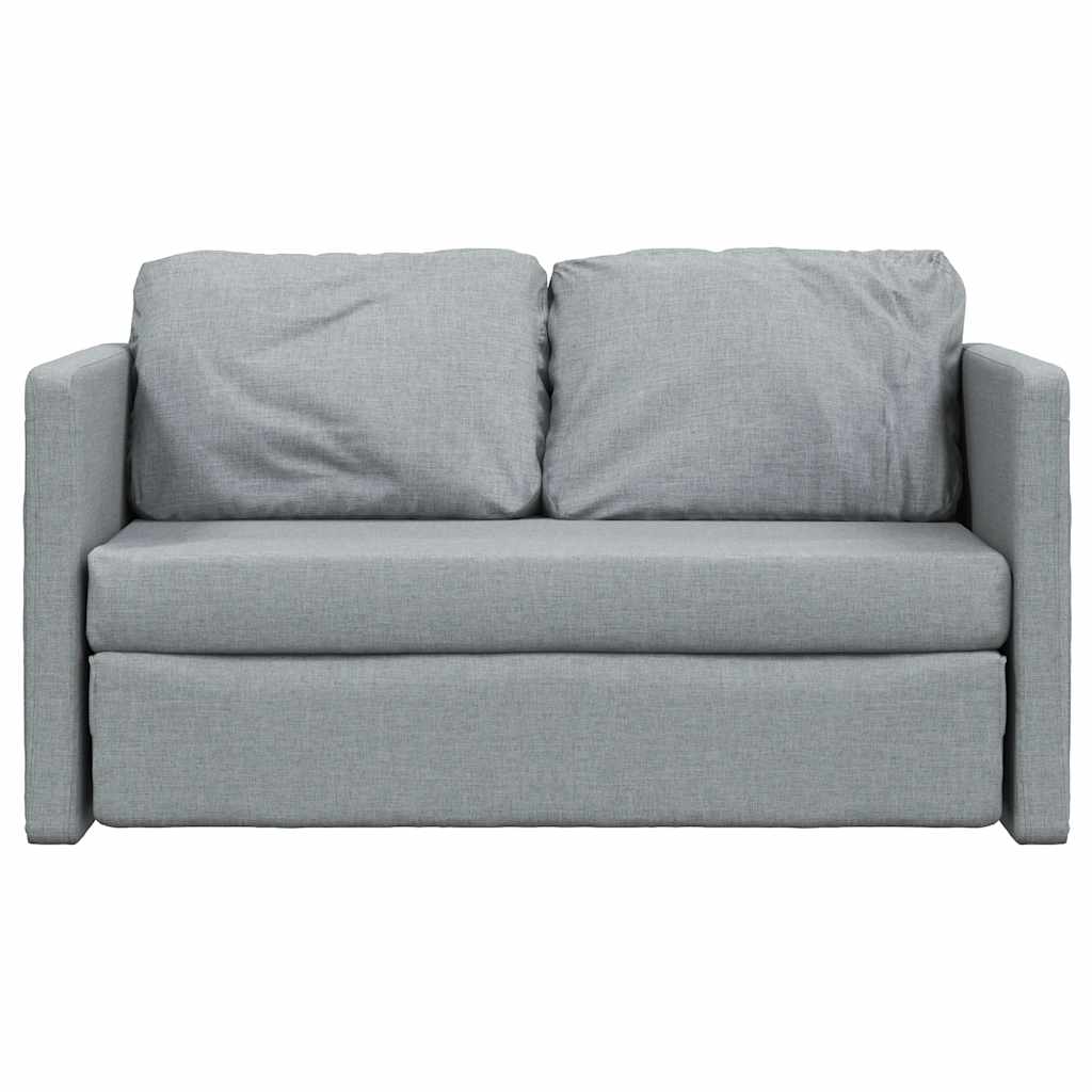 vidaXL Καναπές-Κρεβάτι Δαπέδου 2 σε 1 Αν. Γκρι 112x174x55 εκ. Ύφασμα