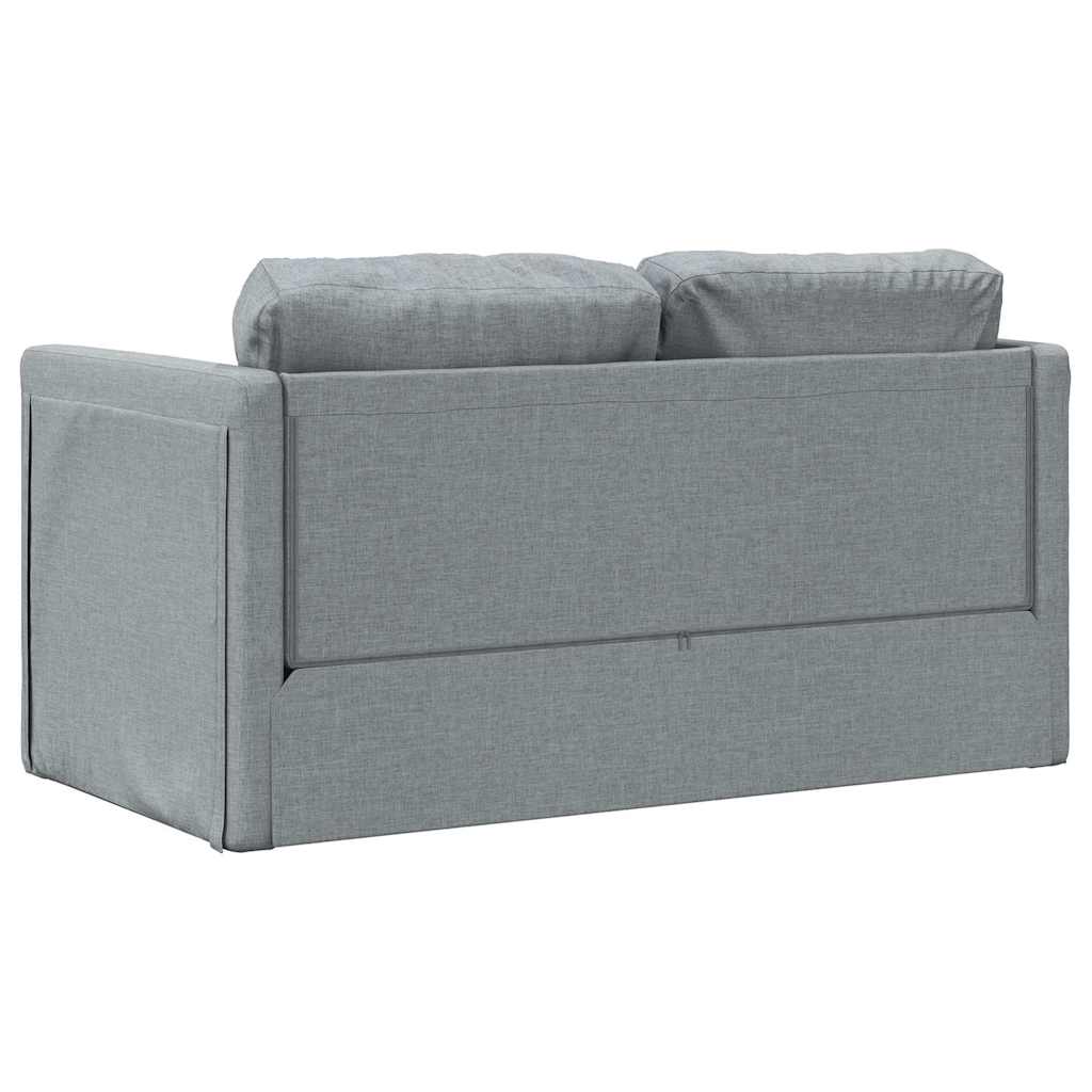 vidaXL Καναπές-Κρεβάτι Δαπέδου 2 σε 1 Αν. Γκρι 112x174x55 εκ. Ύφασμα