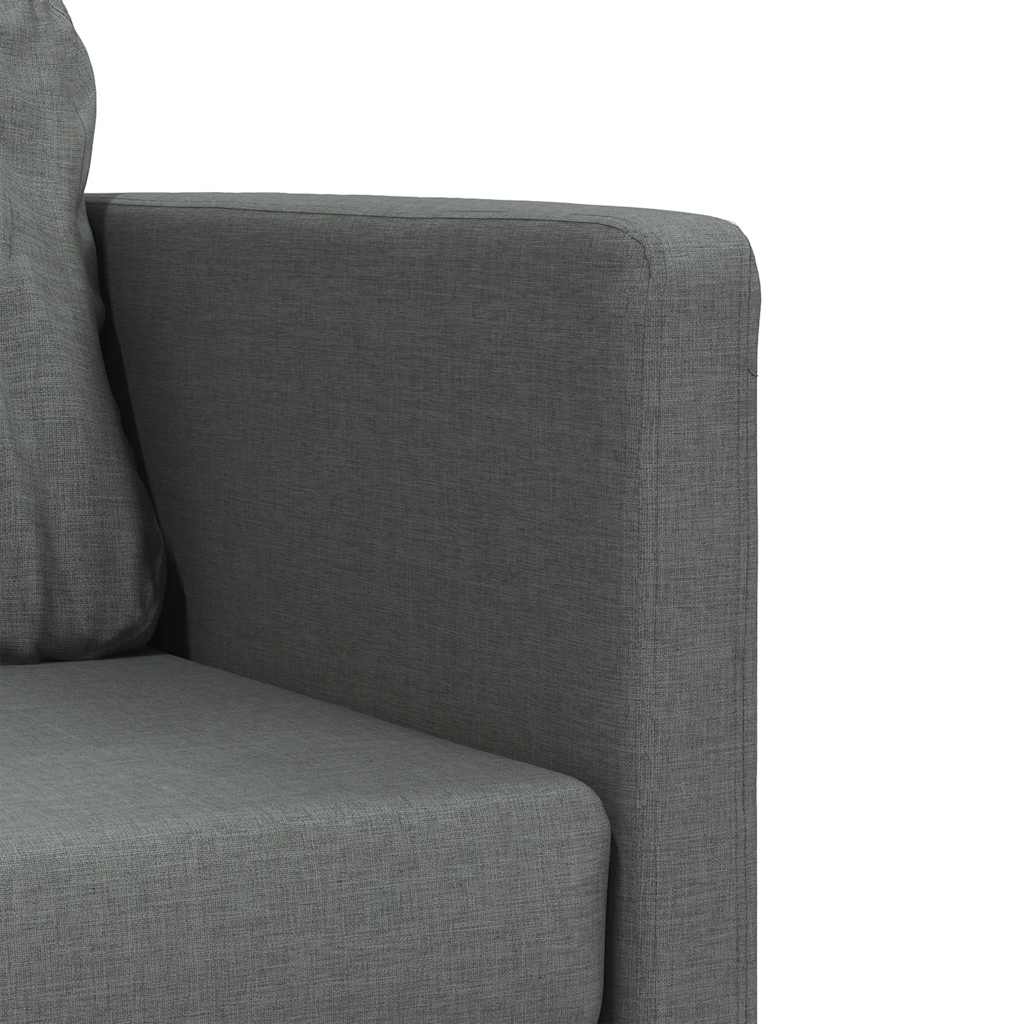 vidaXL Καναπές-Κρεβάτι Δαπέδου 2 σε 1 Σκ. Γκρι 112x174x55 εκ. Ύφασμα