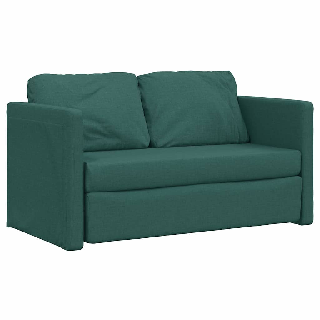 vidaXL Καναπές-Κρεβάτι Δαπέδου 2 σε 1 Πράσινος 112x174x55 εκ. Ύφασμα