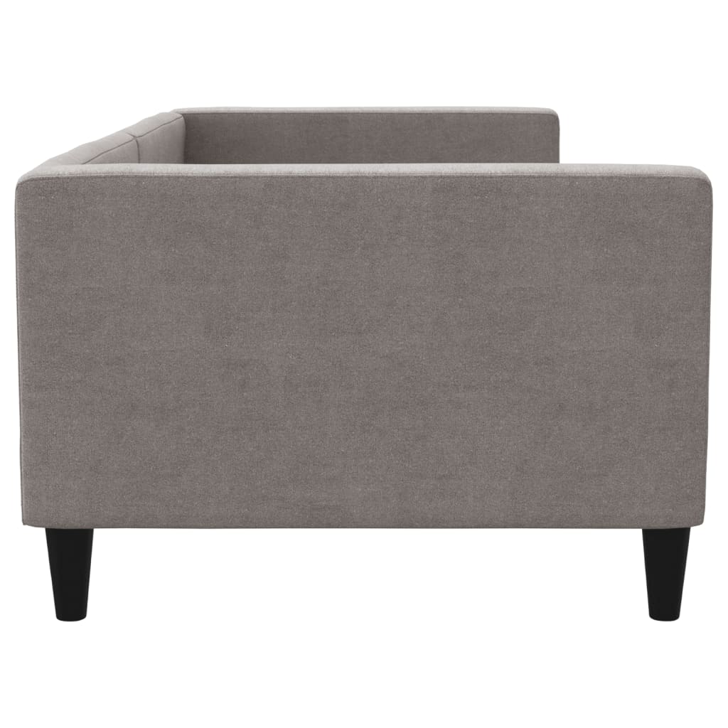 vidaXL Καναπές Κρεβάτι Taupe 90 x 200 εκ. Υφασμάτινος