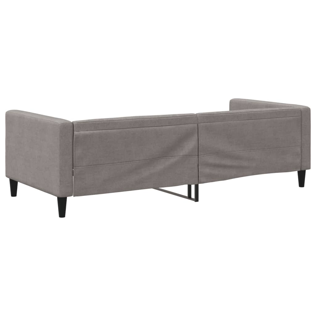 vidaXL Καναπές Κρεβάτι Taupe 90 x 200 εκ. Υφασμάτινος