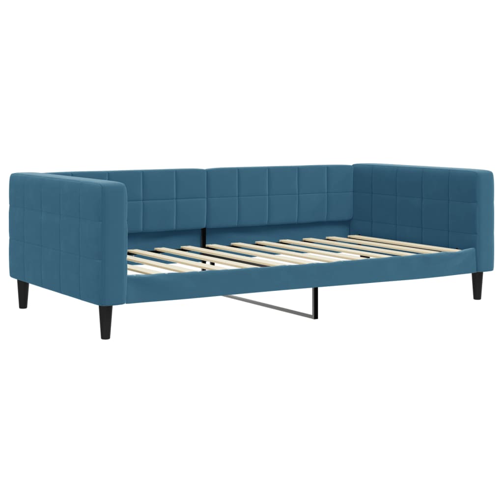 vidaXL Καναπές Κρεβάτι Μπλε 100 x 200 εκ. Βελούδινος