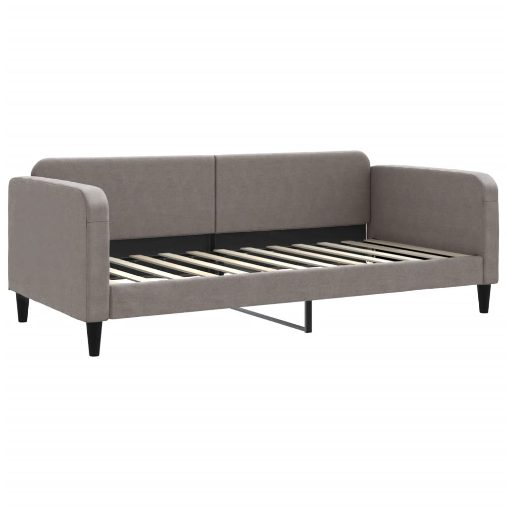 vidaXL Καναπές Κρεβάτι Taupe 90 x 200 εκ. Υφασμάτινος