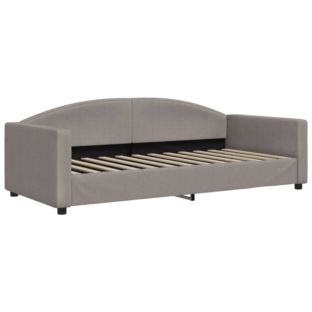 vidaXL Καναπές Κρεβάτι Taupe 90 x 200 εκ. Υφασμάτινος