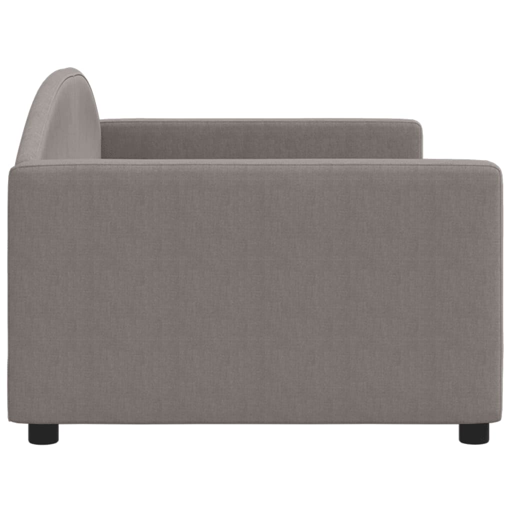 vidaXL Καναπές Κρεβάτι Taupe 90 x 200 εκ. Υφασμάτινος