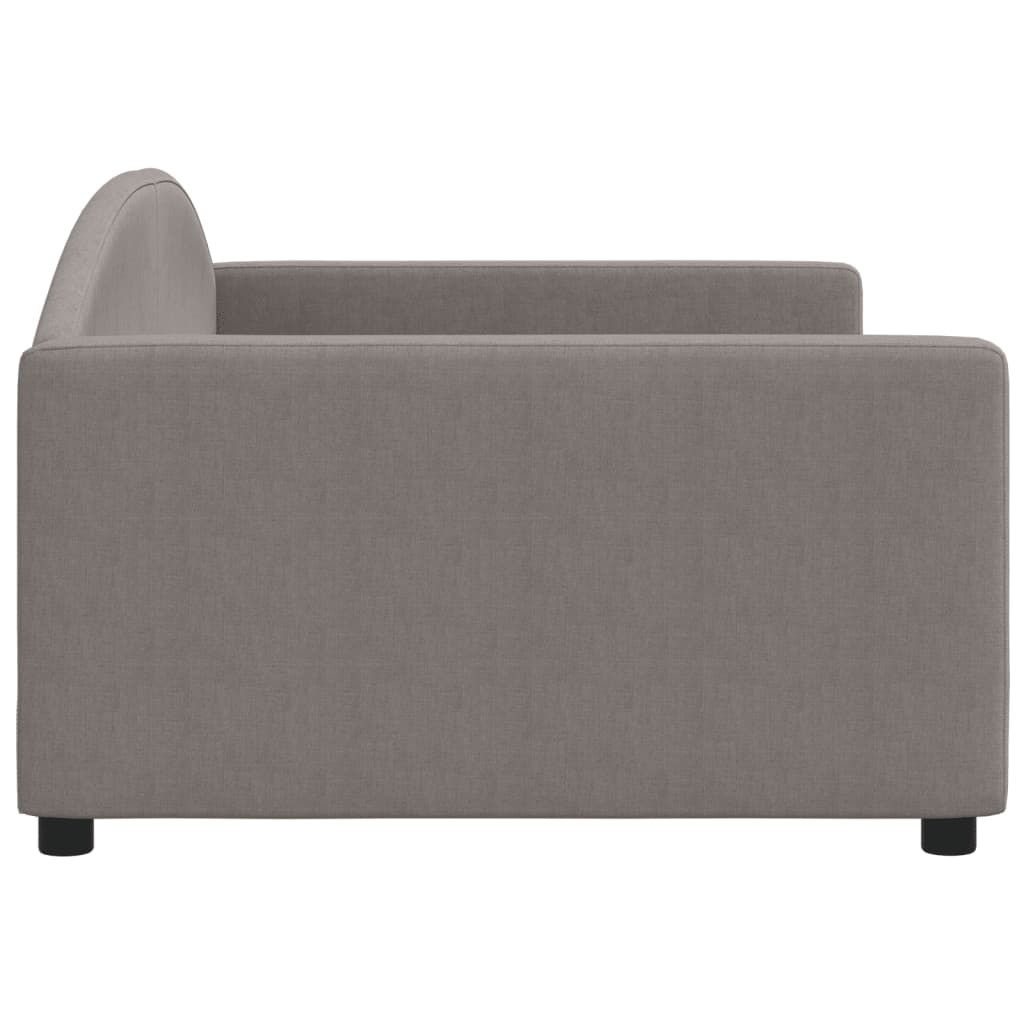 vidaXL Καναπές Κρεβάτι Taupe 100 x 200 εκ. Υφασμάτινος