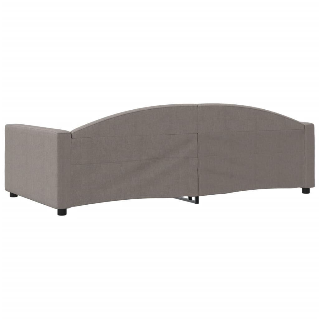 vidaXL Καναπές Κρεβάτι Taupe 100 x 200 εκ. Υφασμάτινος