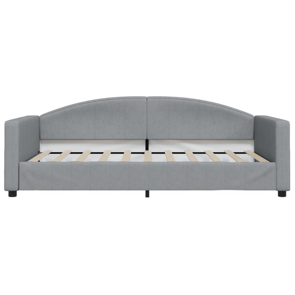 vidaXL Καναπές Κρεβάτι Ανοιχτό Γκρι 100x190 εκ. Υφασμάτινος