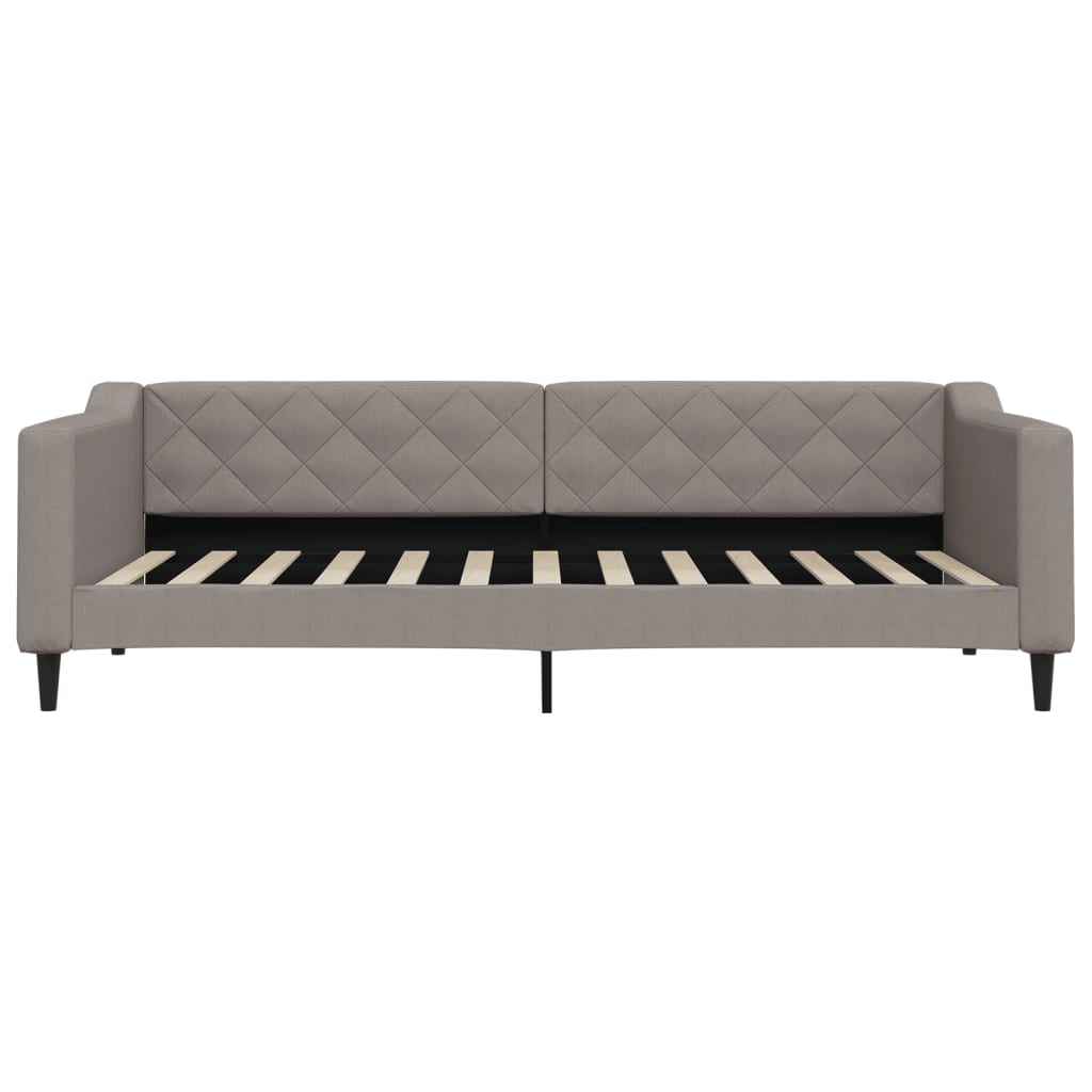 vidaXL Καναπές Κρεβάτι Taupe 90 x 200 εκ. Υφασμάτινος