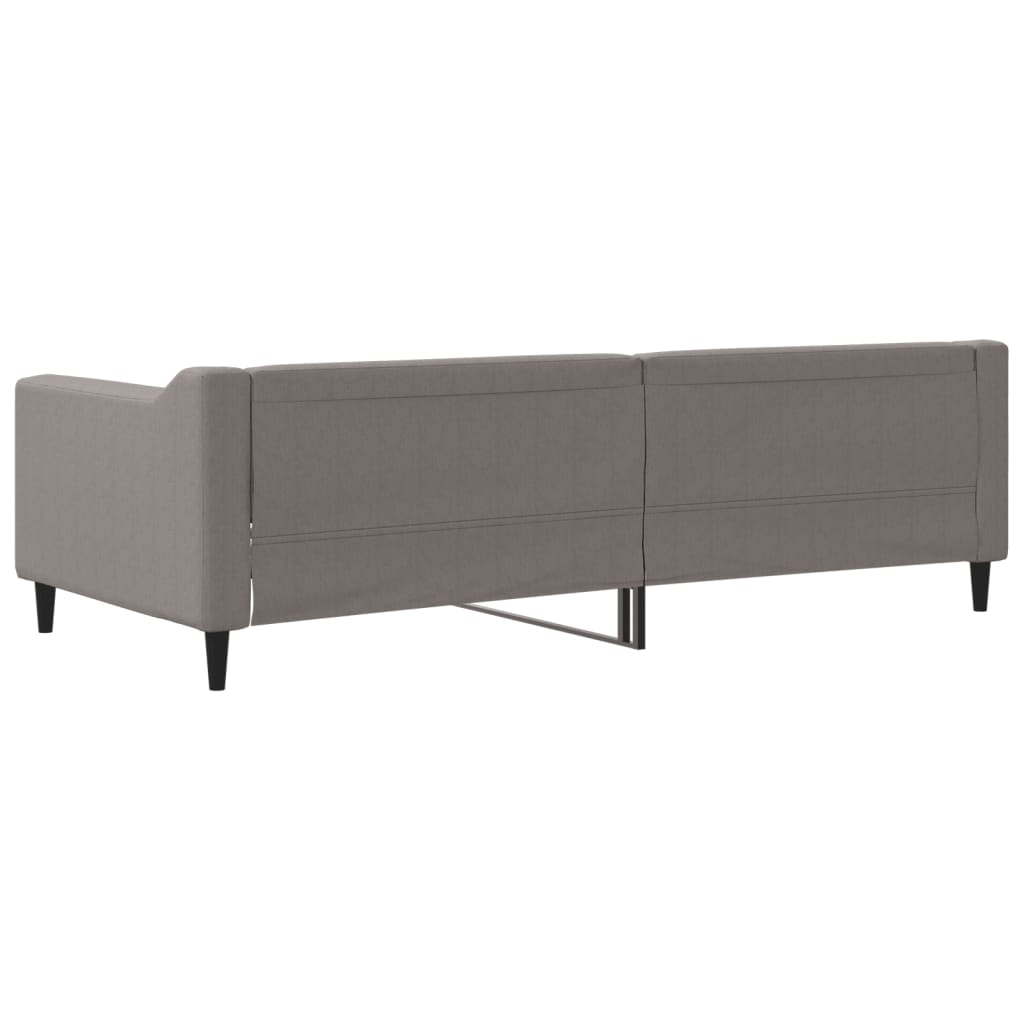 vidaXL Καναπές Κρεβάτι Taupe 90 x 200 εκ. Υφασμάτινος