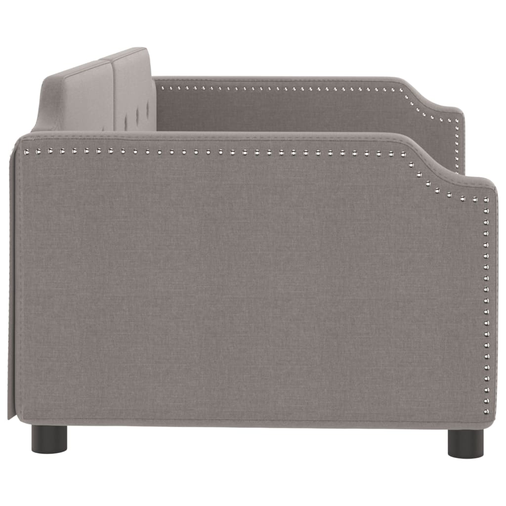 vidaXL Καναπές Κρεβάτι Taupe 80 x 200 εκ. Υφασμάτινος