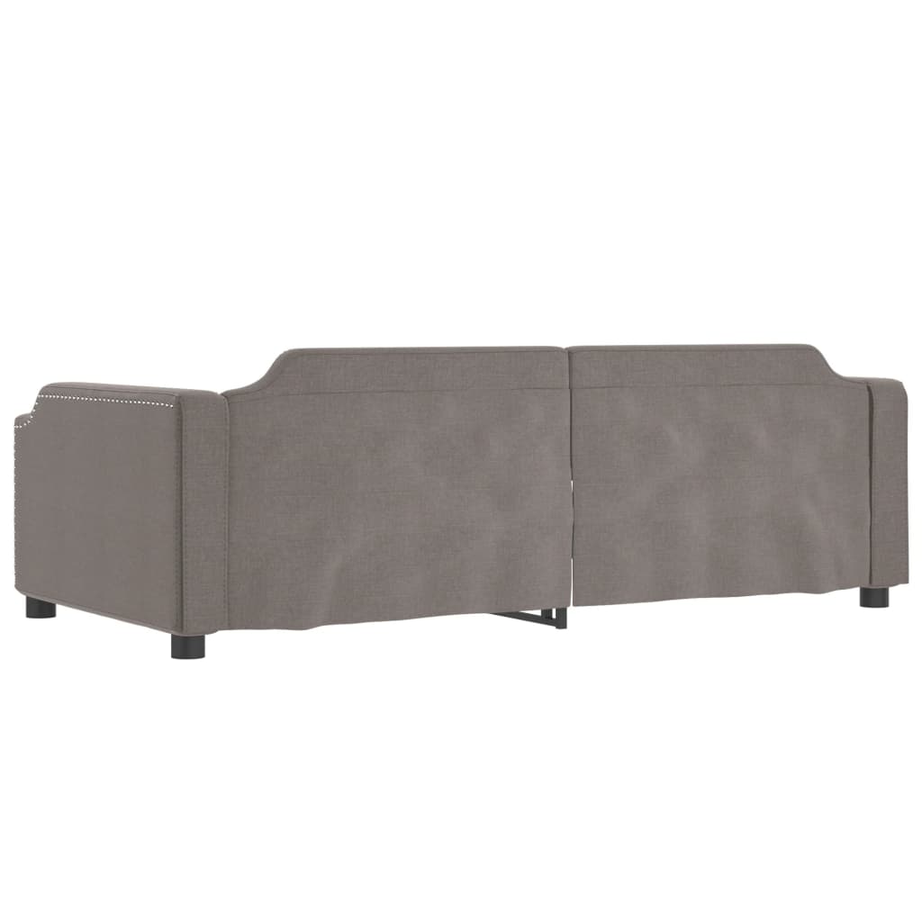 vidaXL Καναπές Κρεβάτι Taupe 80 x 200 εκ. Υφασμάτινος