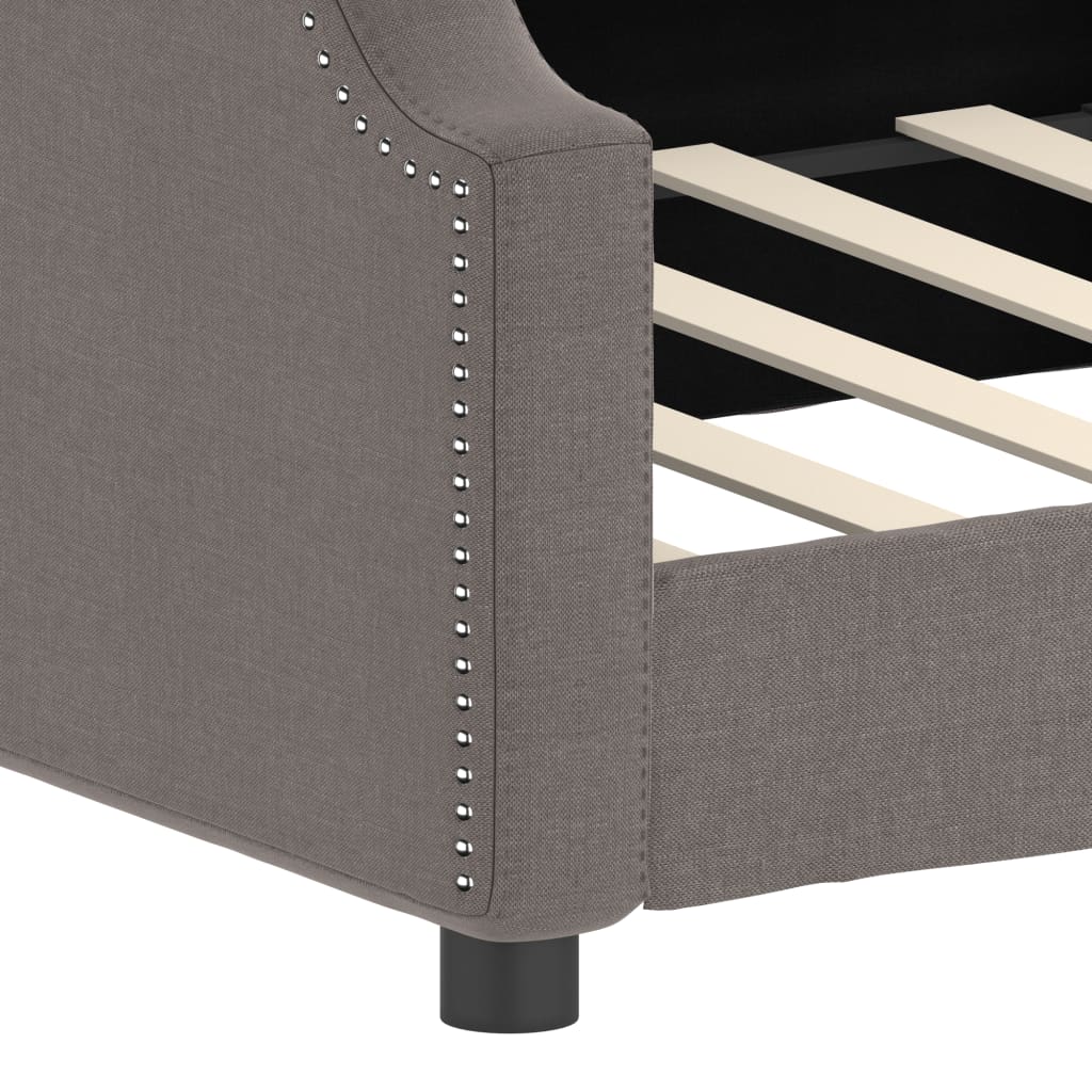 vidaXL Καναπές Κρεβάτι Taupe 80 x 200 εκ. Υφασμάτινος