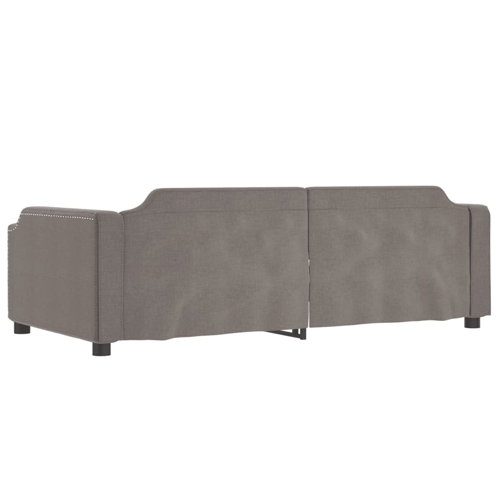 vidaXL Καναπές Κρεβάτι Taupe 100 x 200 εκ. Υφασμάτινος
