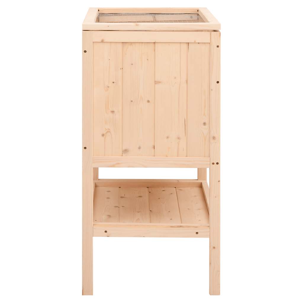 vidaXL Κλουβί Χάμστερ 55 x 40 x 80 εκ. από Μασίφ Ξύλο Ελάτης